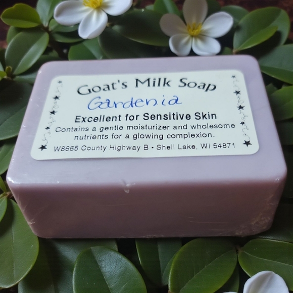 1 Home-made Amish Goat's Milk Soap Bar "Gardenia" Borntregers Bundle 3 For $15 - Picture 2 of 5